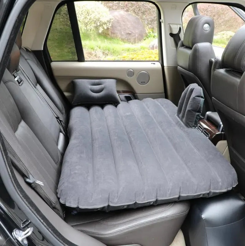 Ultra-Soft Flocking Environmental Fabric Car Inflatable Bed Air Cushion Bed Car Travel Bed Portable and Comfortable