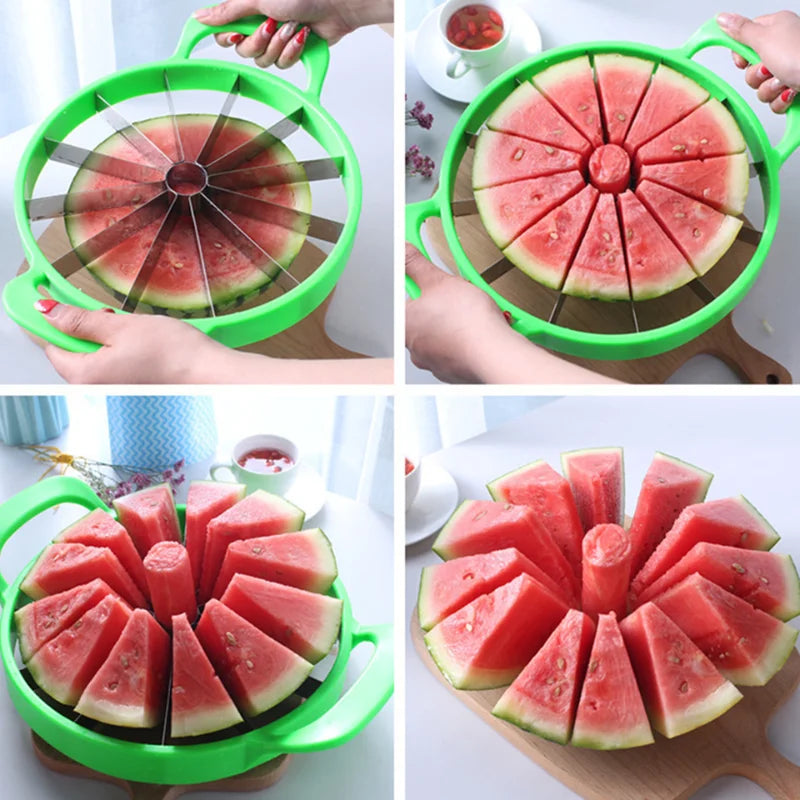 Watermelon Slicer Cutter Stainless Steel Creative Windmill Shape Large Size Convenient Fruit Dividers Kitchen Gadgets Items